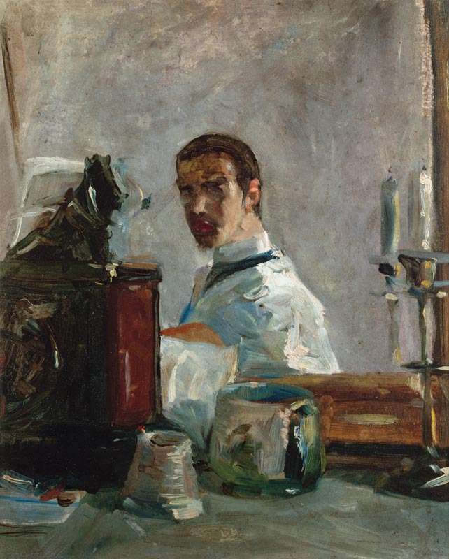 Alone portrait in front of a mirror from Henri de Toulouse-Lautrec