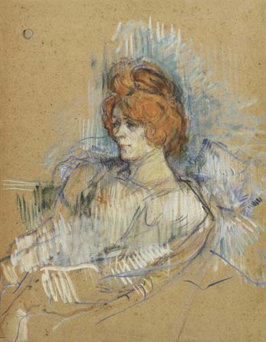 Portrait of a lady from Henri de Toulouse-Lautrec
