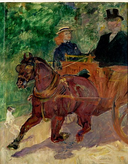Cob Harnessed to a Cart from Henri de Toulouse-Lautrec
