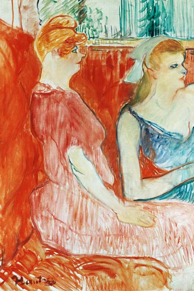 In the drawing-room of the Rue of the Moulins. from Henri de Toulouse-Lautrec
