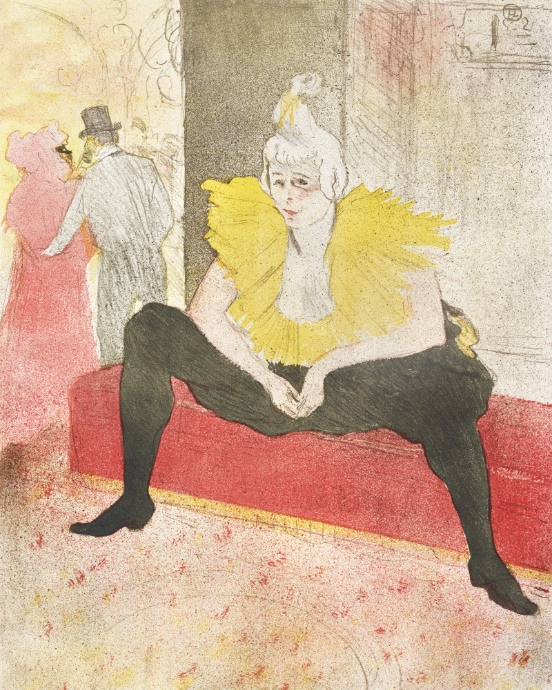The Seated Clowness (miss Cha U Kao) (1896) from Henri de Toulouse-Lautrec