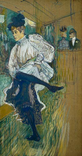 Jane Avril (1868-1943) Dancing from Henri de Toulouse-Lautrec