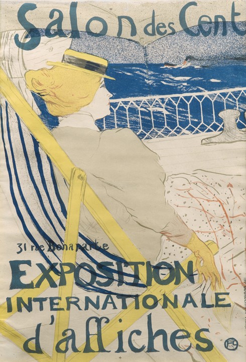 La passagere du 54 - Promenade en yacht (Salon des Cent) from Henri de Toulouse-Lautrec