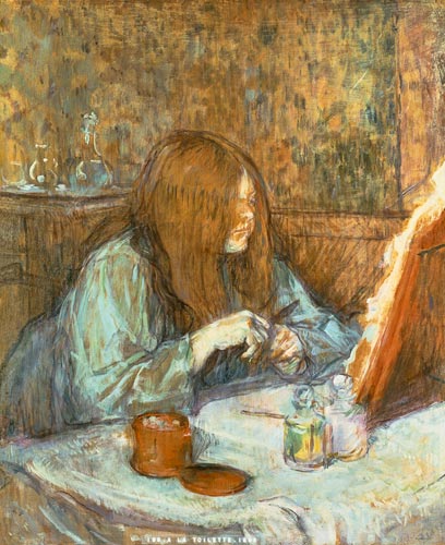 Madame Poupoule at her Toilet from Henri de Toulouse-Lautrec