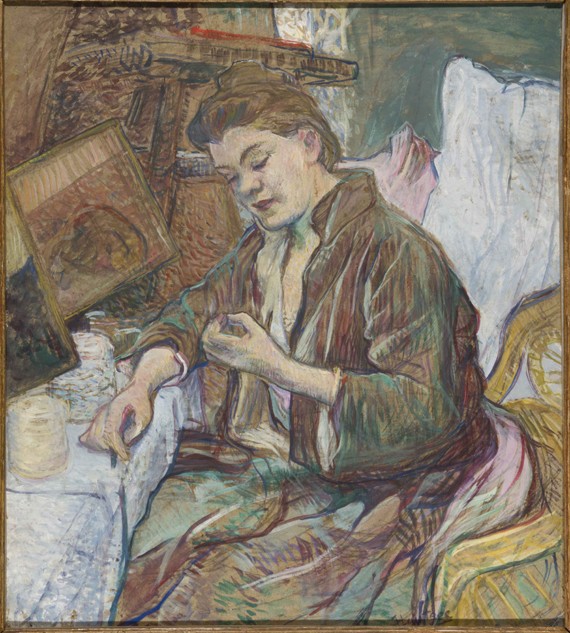 Madame Favre at her toilet from Henri de Toulouse-Lautrec