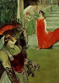 Messalina at the stairs with supernumeraries from Henri de Toulouse-Lautrec
