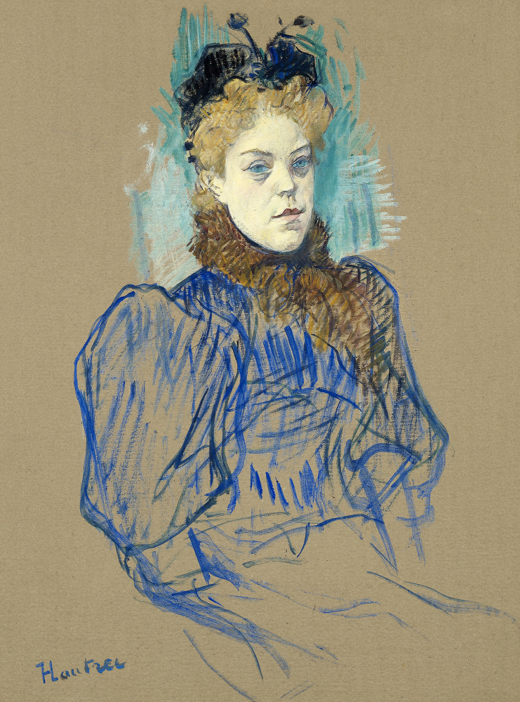 May Milton Portrait (1895) from Henri de Toulouse-Lautrec