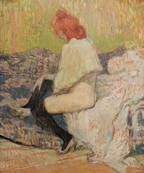 Red-haired woman from Henri de Toulouse-Lautrec