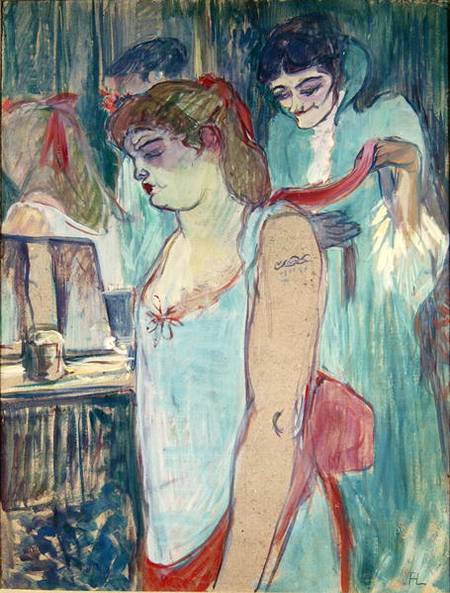 The Tattooed Woman or The Toilet from Henri de Toulouse-Lautrec