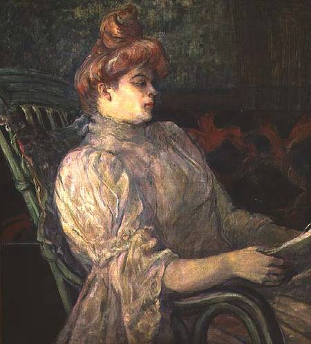 Woman Reading from Henri de Toulouse-Lautrec