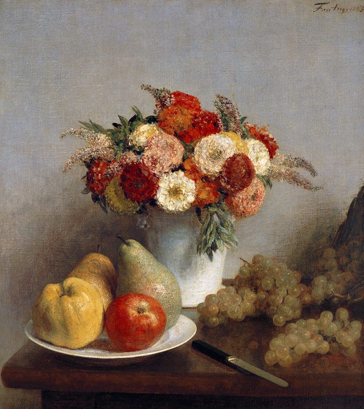 Flowers and Fruit from Henri Fantin-Latour