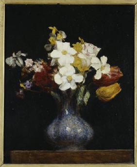H.Fantin-Latour / Daffodils and tulips