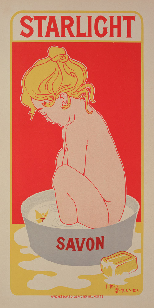 Reproduction of a poster advertising 'Starlight Soap', 1899 (colour litho) from Henri Georges Jean Isidore Meunier