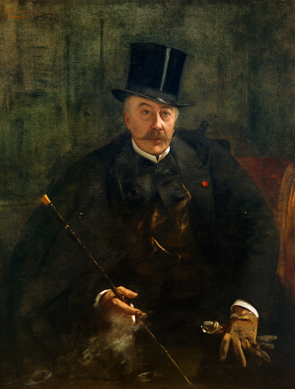Porträt Alfred Stevens. from Henri Gervex