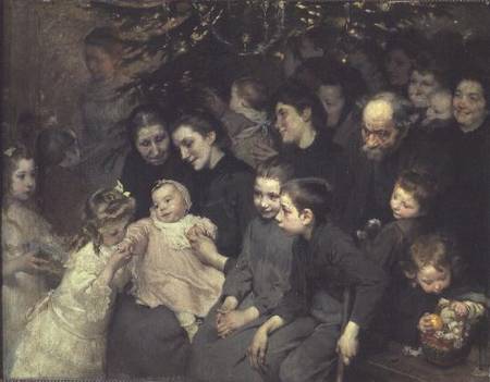 The Drop of Milk in Belleville: The Christmas Tree at the Dispensary from Henri Jules Jean Geoffroy