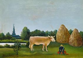 Landscape with cow (or: View at Bagneux with cow)