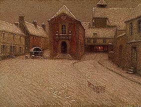 Winter evening in Gerberoy. from Henri Le Sidaner