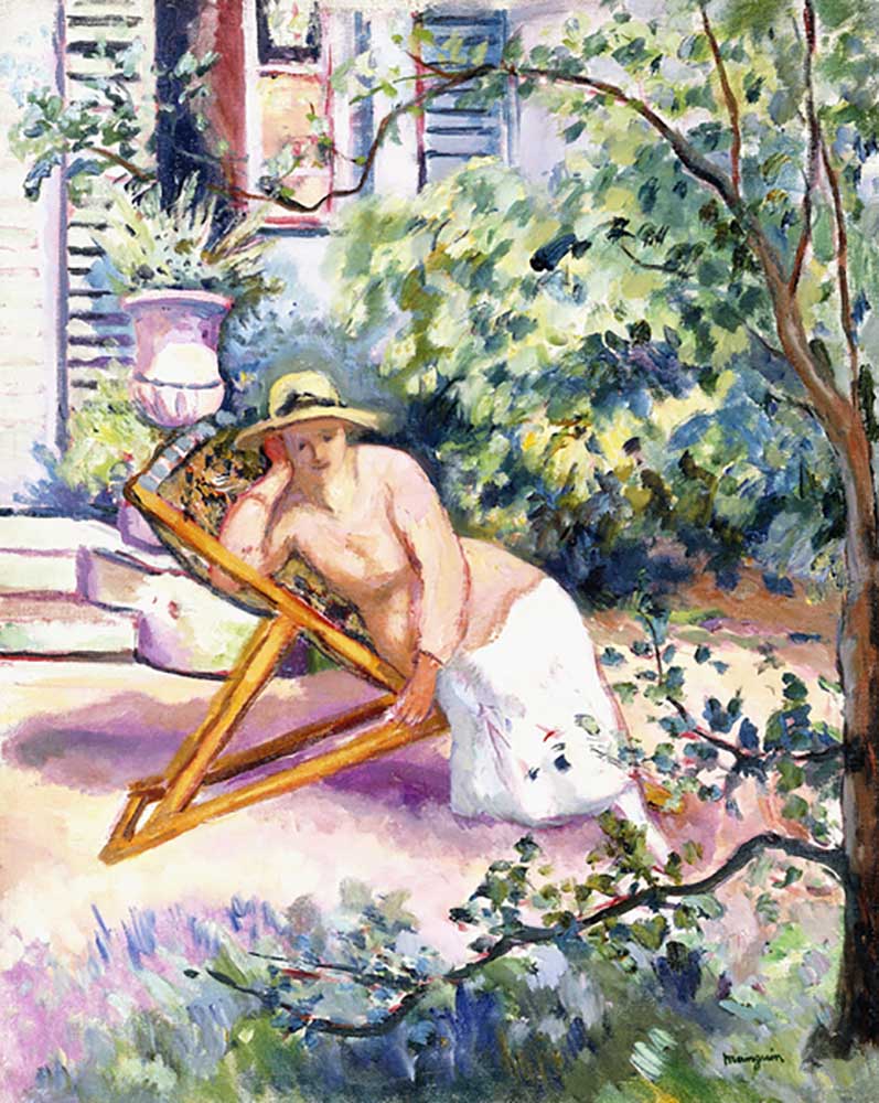 Jeanne in the Garden at Neuilly, 1919 from Henri Manguin