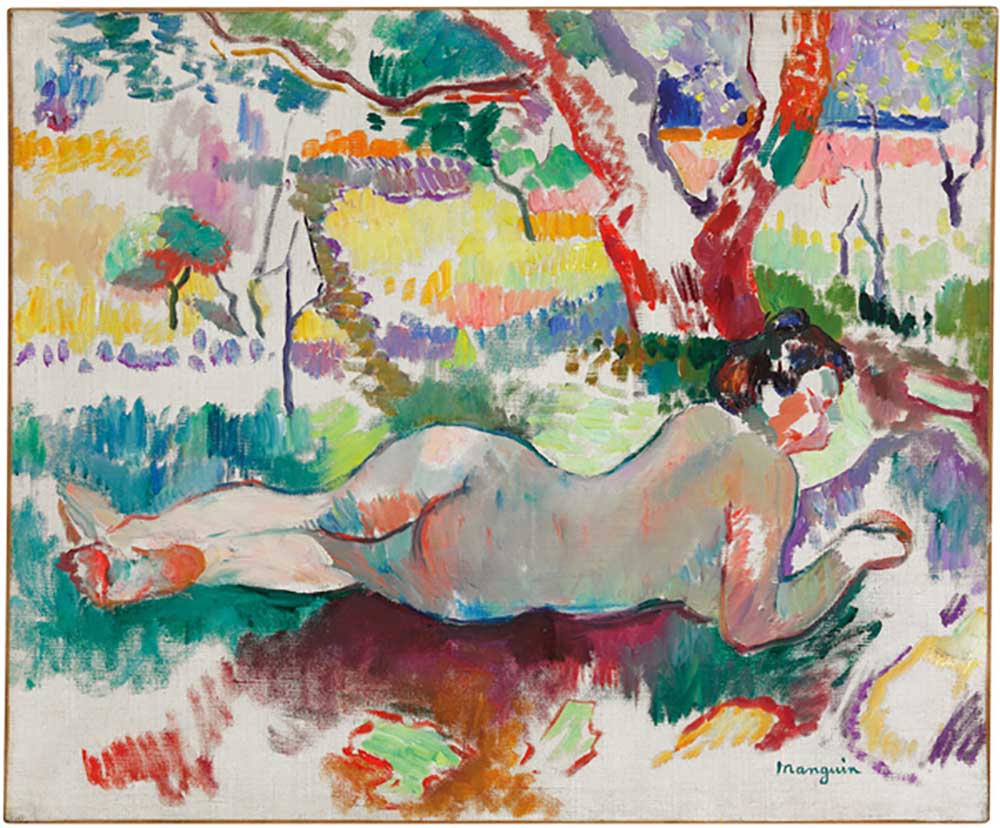 Study in reverse, nude beneath trees, Villa Demiere, 1905 from Henri Manguin