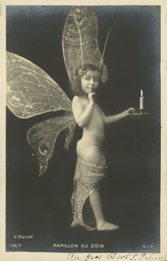 Child dressed as a butterfly from Henri Manuel