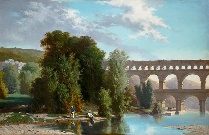 View of the Pont du Gard from Henri Marie Poinsot