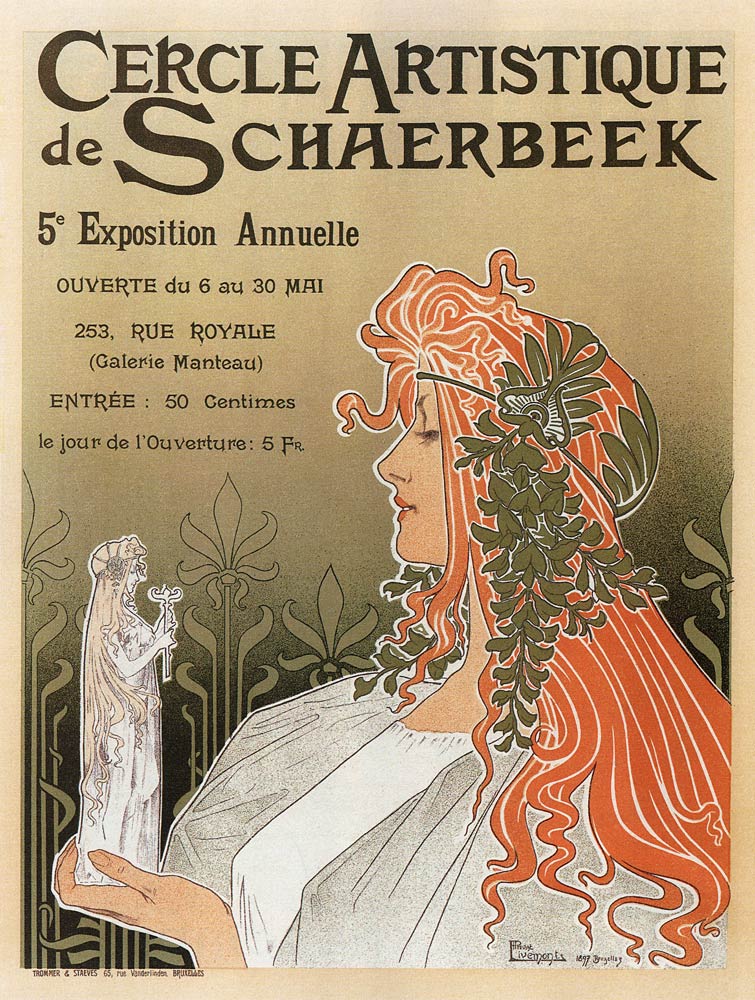 Artistic Club of Schaerbeek, 5th annual show from Henri Privat-Livemont