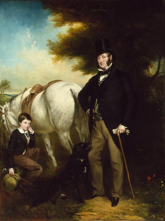 Sir John Hesketh Lethbridge, 3rd Bt. & his Son from Henry Graves
