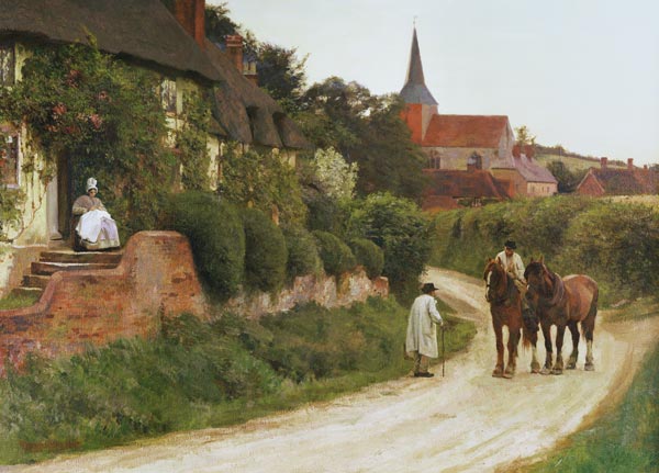 Evening in the Village from Henry John Yeend King