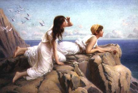On the Cliffs from Henry Ryland