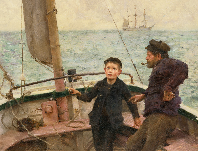 For the first time at the oar from Henry Scott Tuke