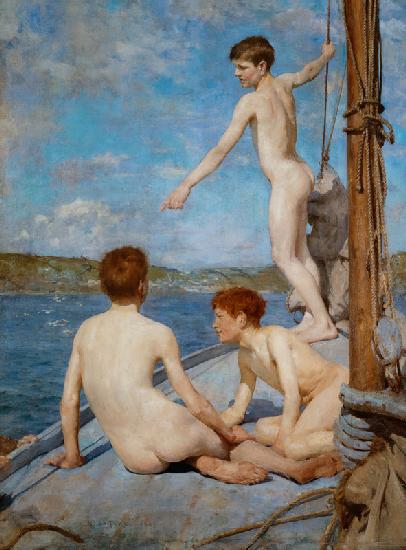The Bathers, 1889 (oil on canvas)