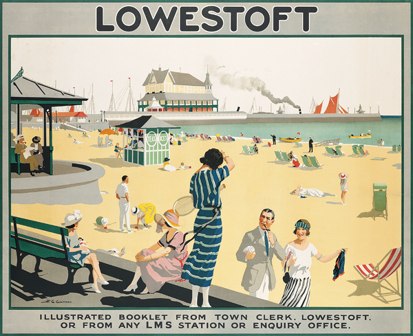 Poster advertising Lowestoft, from Henry George Gawthorn