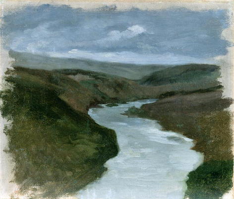 Landscape from Dniepr, c.1878-89 (oil on canvas) from Henryk Hipolit Rodakowski