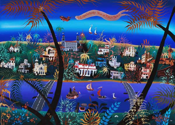 75th Anniversary of Palm Beach, Florida (oil on canvas)  from Herbert  Hofer