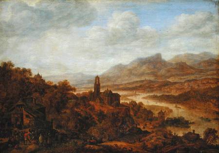 Landscape with the River Rhine from Herman Saftleven