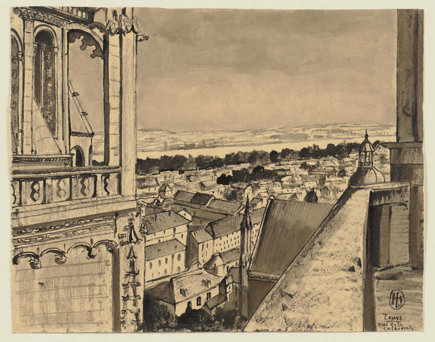 Blick von der Kathedrale in Tours from Hermann Lismann