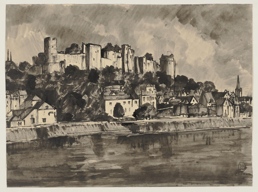 Die Burg Chinon und das Ufer der Vienne from Hermann Lismann