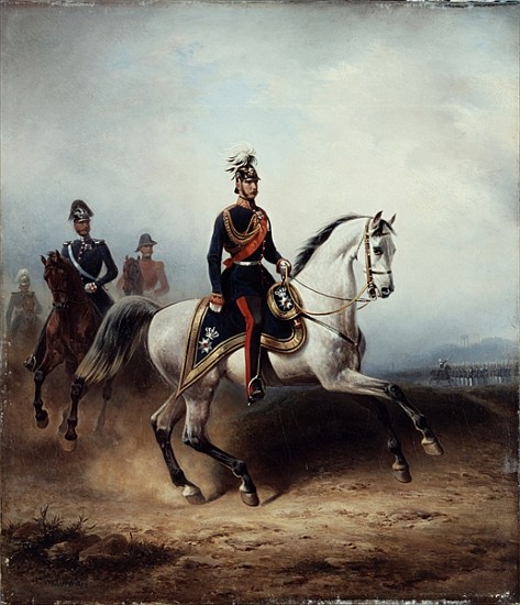Frederick III Wilhelm on the Bornstedter Field from Hermann Meyerheim