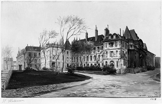 View of the Maternite Port-Royal, the gardens from Herminie Waterneau