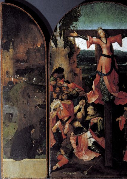 H.Bosch, Altar der Hl.Julia, Teilansicht from Hieronymus Bosch