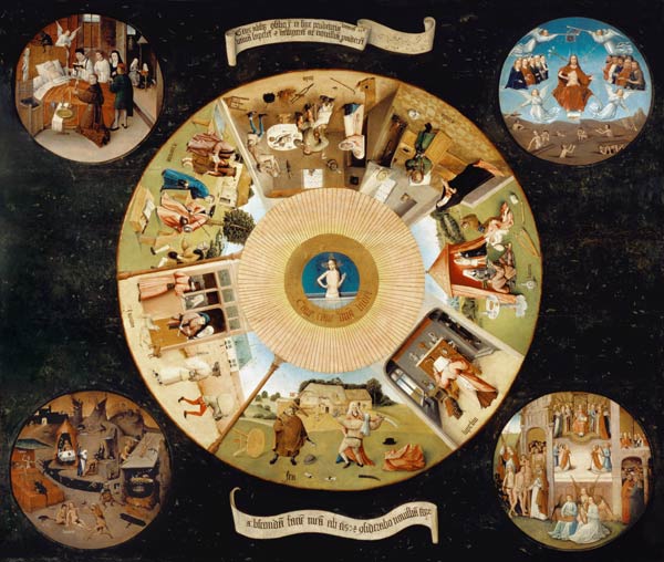 The Seven Deadly Sins and the Four Last Things from Hieronymus Bosch