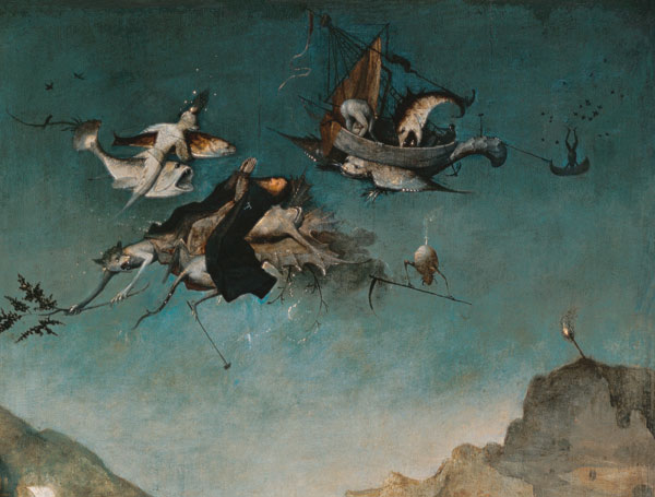 Temptation of St.Anthony, detail of left hand panel, from Hieronymus Bosch