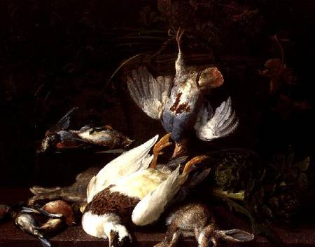 A Still Life of Dead Birds and a Rabbit from Hieronymus the Elder Galle