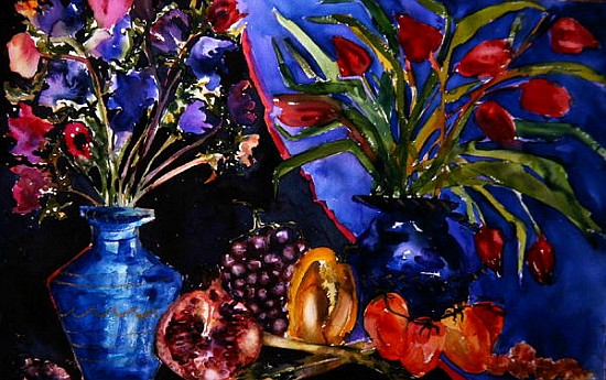 Anemones and Tulips, 2006 (w/c on paper)  from Hilary  Rosen
