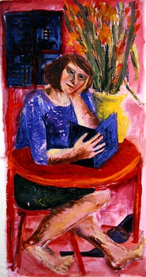 Woman Reading, 2005 (acrylic on canvas)  from Hilary  Rosen