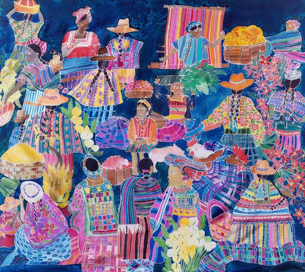 Guatemala Impressions (coloured inks on silk)  from Hilary  Simon