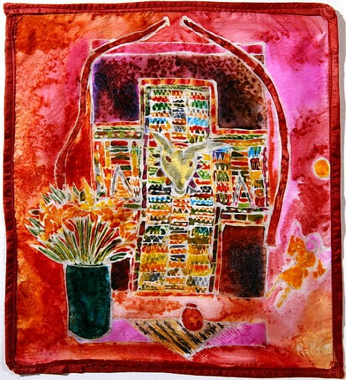 Guatemalan Shrine, 2005 (dyes on silk)  from Hilary  Simon