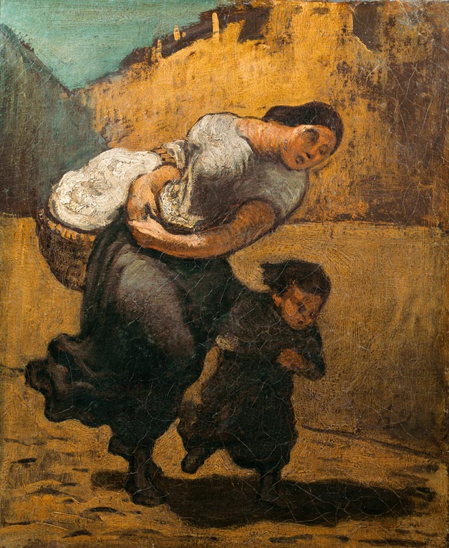 Daumier / The burden from Honoré Daumier