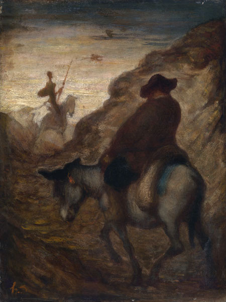 Sancho and Don Quixote, 19th century from Honoré Daumier