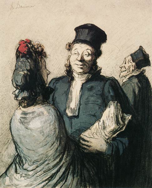 Un avocat et sa cliente from Honoré Daumier